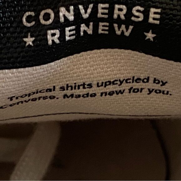 Converse Men 8 Hawaiian Tropical All Star Low Renew Sneaker Shoes Red Blue Beige - Picture 7 of 8